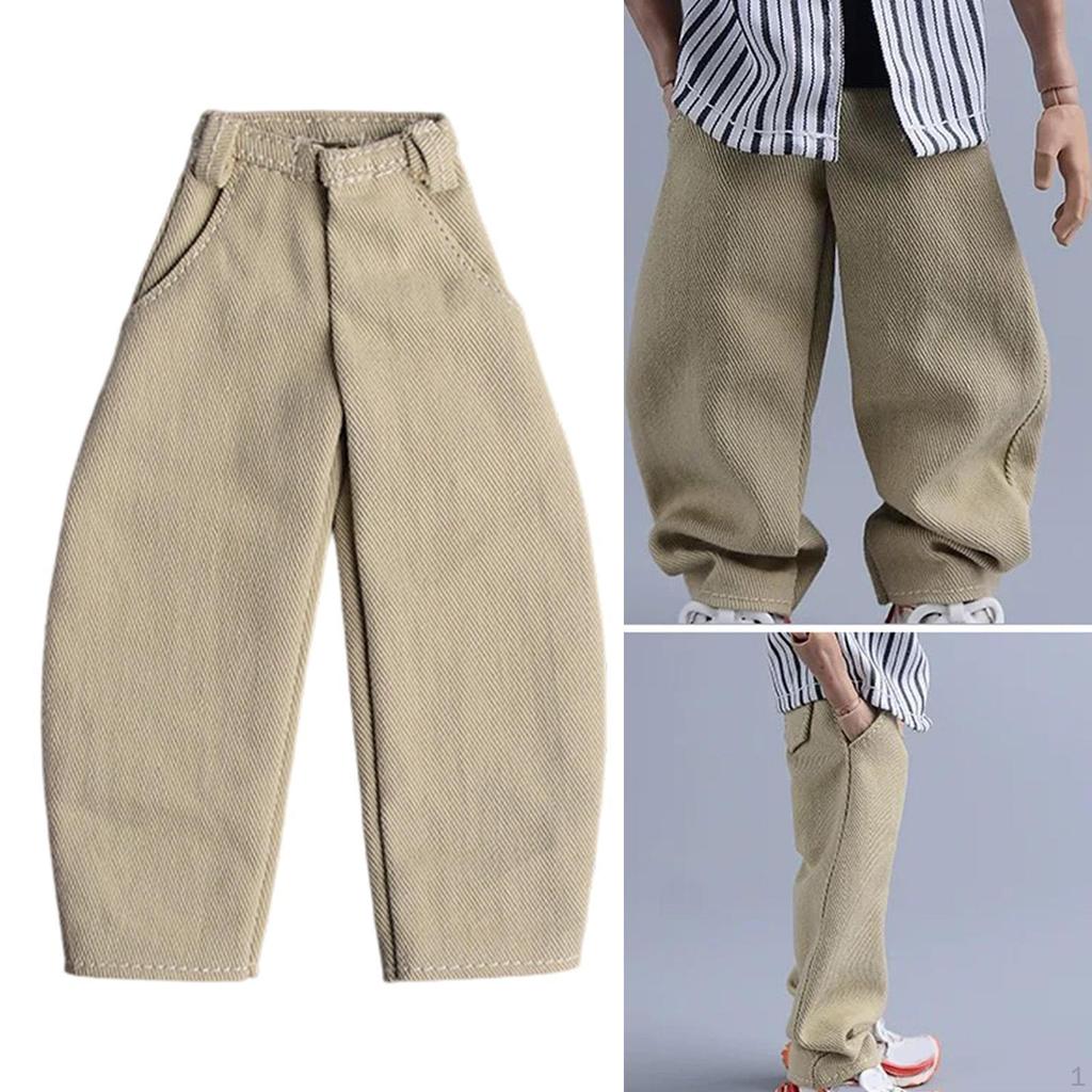 1/12 Action Figures Jeans 6 inch Male Figure Trousers Model Dress up Costume DIY Doll Decor