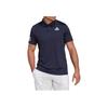 Adidas Polo Shirt With Brand Logo Print Men Tops Deep-Blue H34701