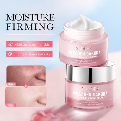 SADOER Bouncy Spevňujúci hydratačný krém Sakura Kolagénový krém 50g