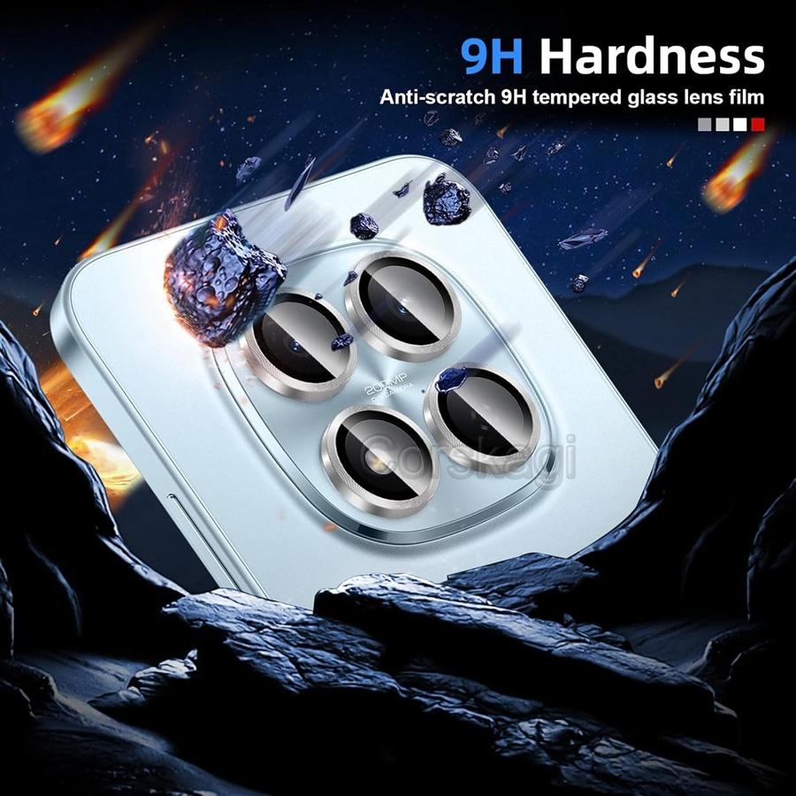 4Pcs Metal Ring+Tempered Glass Camera Protector Lens Redmi Note 15 Pro+ 5G Note 15 Pro 4G 5G POCO M8 Pro M8 5G Protection Film