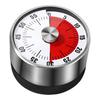 Mechanical Countdown Timer Stainless Steel Kitchen Machinery Timer 60 Minute Magnetic Alarm Reminder for Student Learning