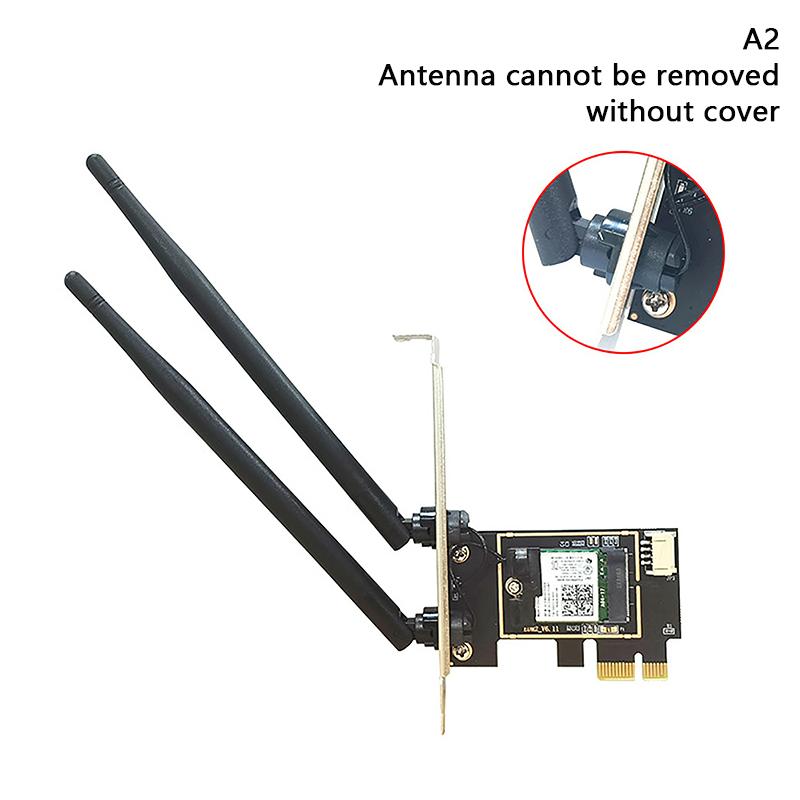 

2.4G/ 5G Dual Band 7260AC Built-in Wireless PCI-E Card For Desktop PC 1200Mbps Bluetooth 4.0 PCi Express Wifi Adapter A2