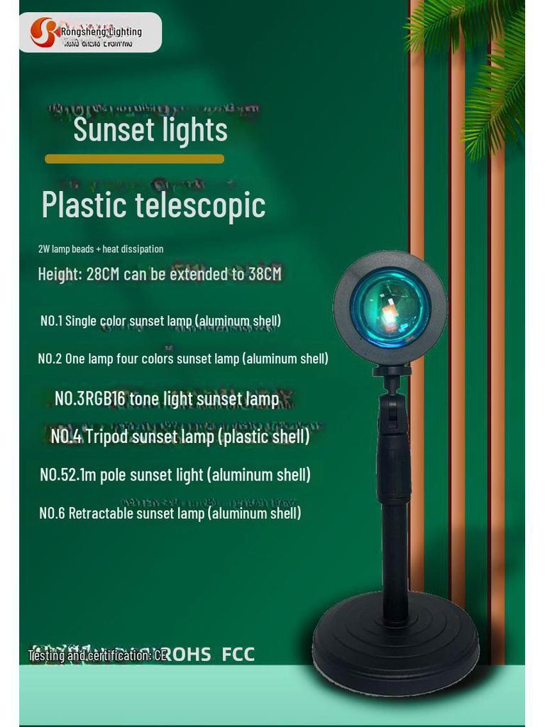 Creative Sunset Projection LED Night Light for Atmosphere & Photography