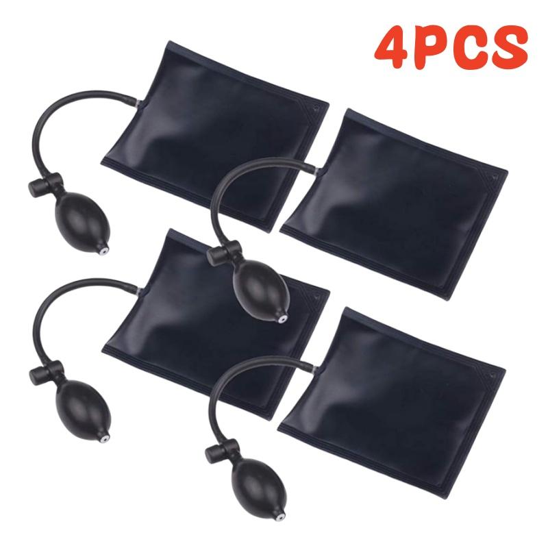 4Pcs Air Pump Wedges Inflatable Airbag Shim Bag For Car Door Windows Powerful Installation Alignment Repair Tool & Leveling Kit