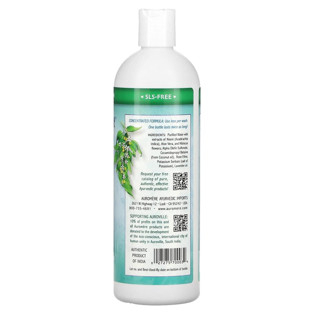 Ayurvedic Shampoo with Neem, Aloe Vera, 473Ml (16Fl Oz)