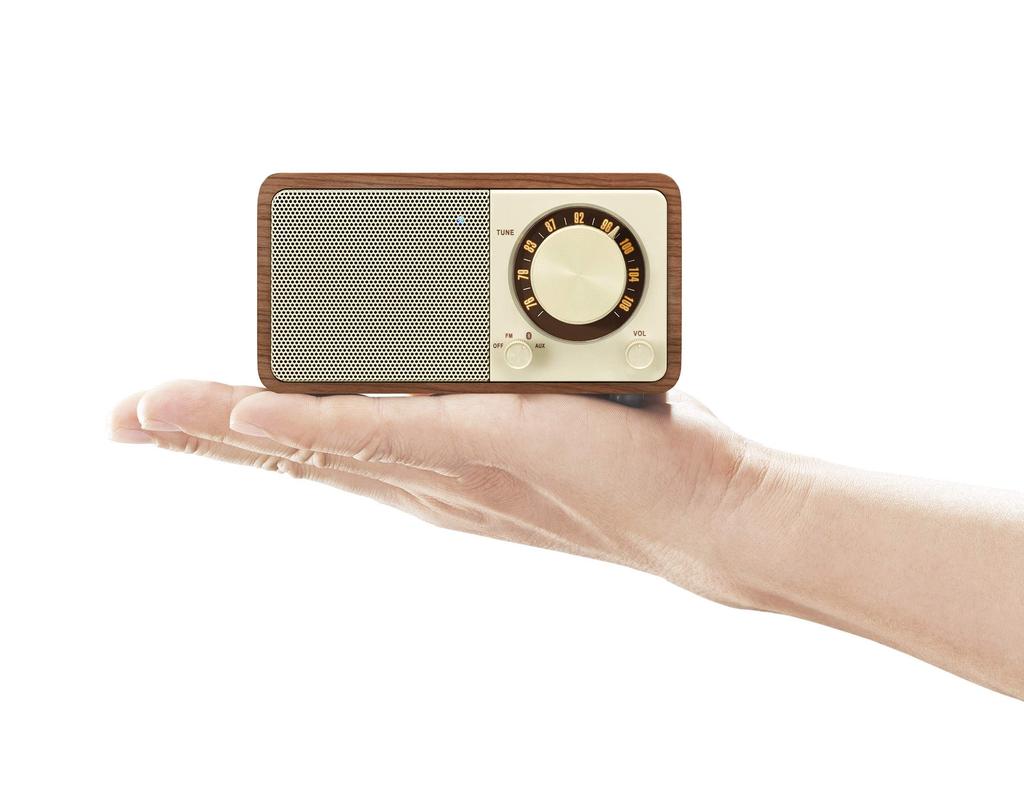 SANGEAN FM Radio Compatible Bluetooth Speaker, Cherry, WR-301 [Bluetooth Compatible]