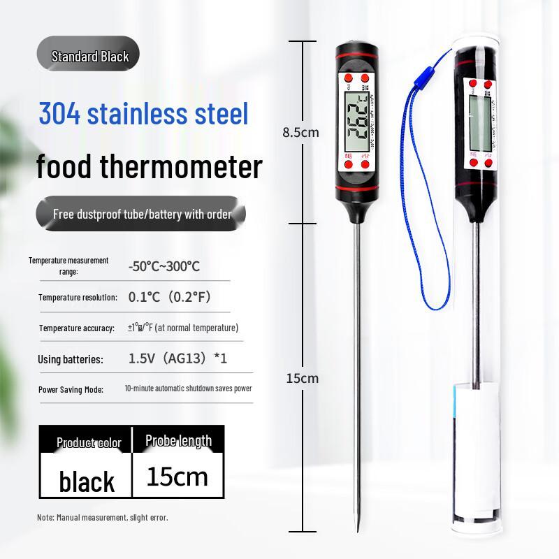 Digital Display Food and Liquid Probe Thermometer for Industrial and Commercial Use