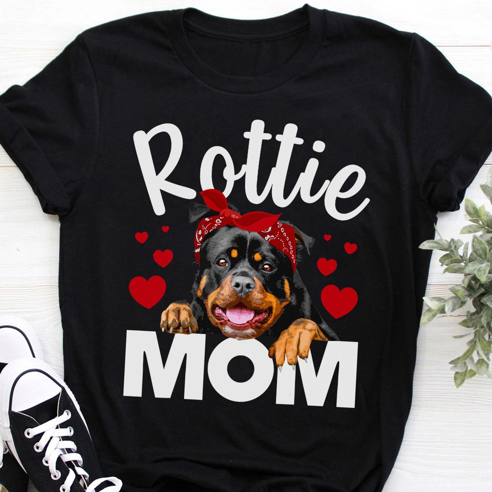 Cute Rottweiler Design For Women Mom Rottie Rottweiler Lover Rottweiler T-Shirt - Funny Dog - Rottweiler Lovers - Mother s Day 3XL