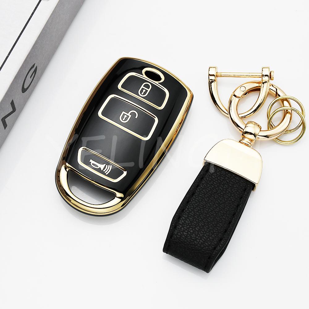 Tpu Protector Car Remote Key Shell Fob For Kia Grand Sedona Carnival Car Key Case Cover Holder Keychain Accessories