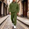 Men's 2-Piece Hoodie Sweatshirt Set Color Casual Sportswear for Everyday Wear