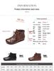 2025 Summer Women's High-Top Slip-On Cowhide Sandals - Comfortable Flat Soles