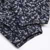 DRAWER 6521-299-1047 Navy Silk Cupra Flower Jacquard Back Zipper Pullover Tops Not Written blackUsed
