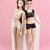 1Set Soft Lace Underwear Bra & Briefs For Barbie Doll Knickers For 1/6 BJD Dolls Top & Underpant