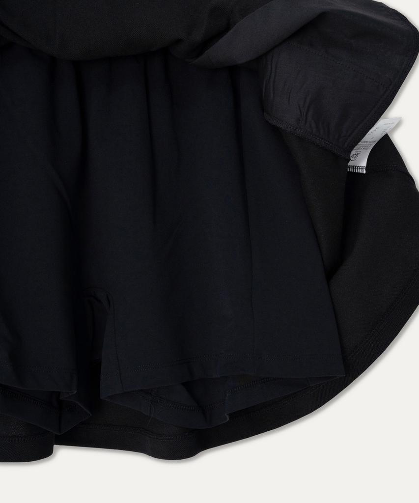 Mayol Smile Logo Pique Skirt_Black