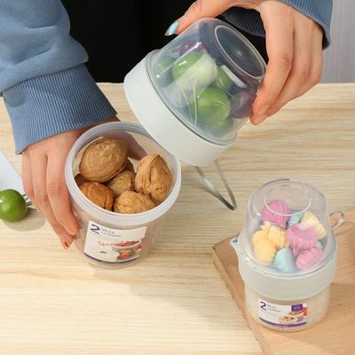Contenitore per Alimenti Freschezza Insalata Yogurt Scatola Contenitore per Cereali Doppio Strato Portatile da Viaggio Barattoli per Conservazione Accessorio Cucina