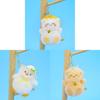 Plush Animal Keychain With Straw Hat For Girls Perfect As Bag Decor Gift