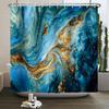 Marble Bathroom Curtain Abstract Modern Luxury Shower Curtain Waterproof Fabric Shower Curtain Bath Curtains With Hooks180x200