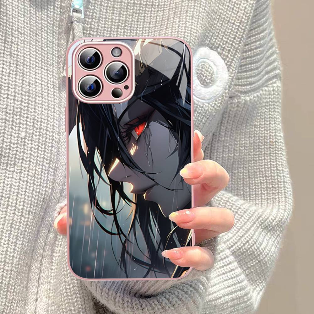 Cartoon Anime A-AlbedoS For IPhone 14 13 12 Mini 11 Pro XS Max X XR 14 Plus Tempered Glass Cover