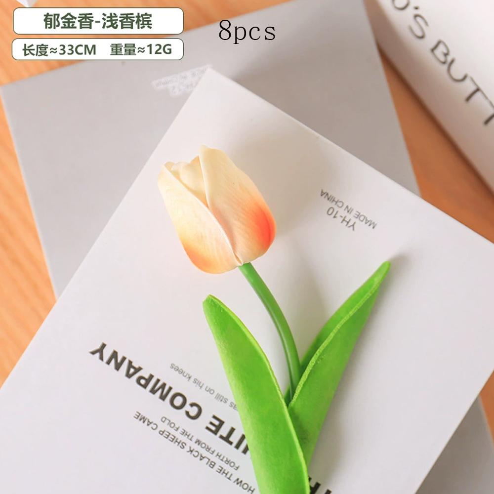 Mini Jade Fragrant Flower Wedding Pography Props Family Gathering Festival Party Decoration Simulation Flowers PU 8Pc Kid Friendly Entertaining Fun