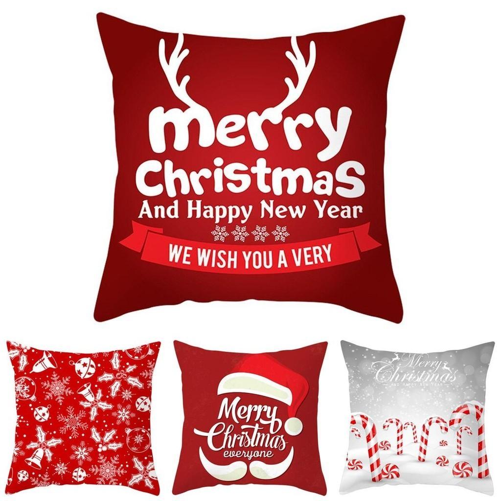 Eleganter Weihnachtsroter Kissenbezug Superweicher Kissenbezug für stilvolle Sofadekoration