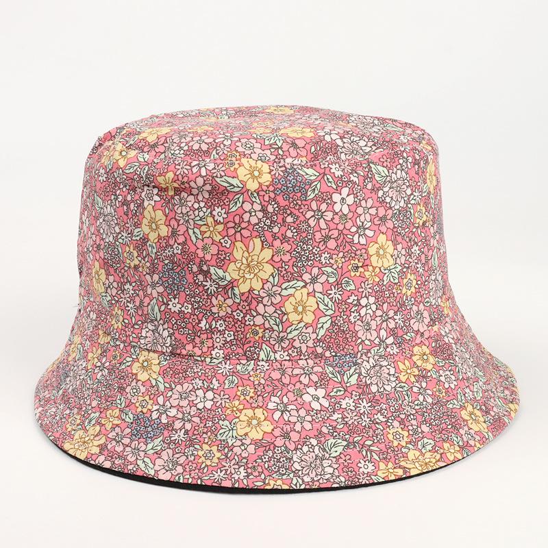Fisherman's Hat, Female Chrysanthemum, Double-sided Printed Flower Pot Hat, Outdoor Flower Sun Protection and Sunshade Hat
