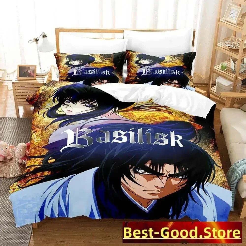 Basilisk Bedding Set Single Twin Full Queen King Size Bed Set Adult Kid Bedroom Duvetcover Sets Anime Parure De Lit Bed