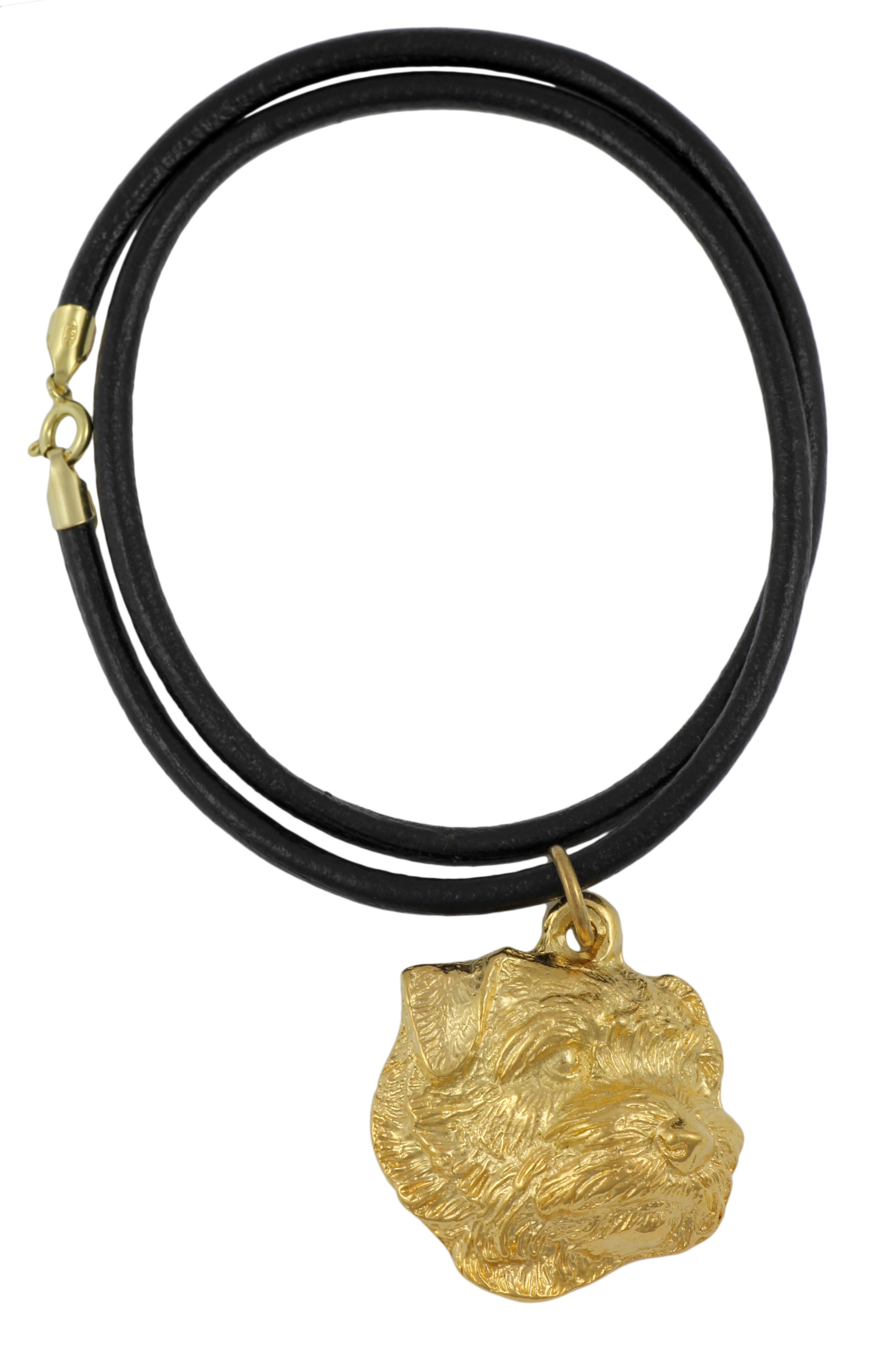 

Norfolk Terrier - necklace with a dog in a gift box, gold-plated pendant for a dog lover, striking jewelry by Art-Dog