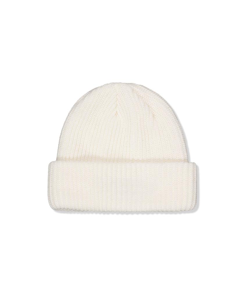 Ausdoeoboiseu Classic Logo Ny Cuff Beanie (Ivory)