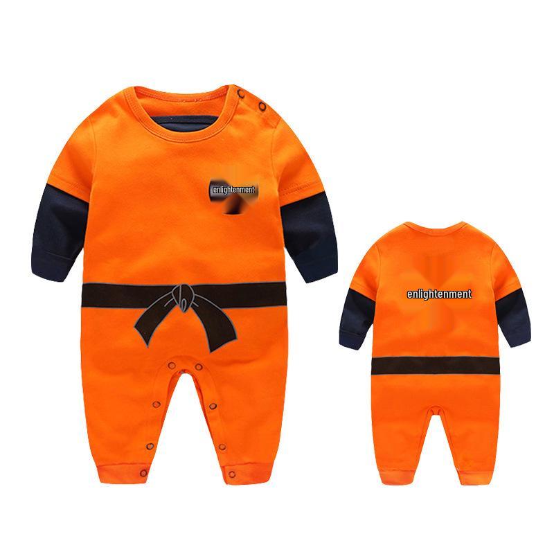

Infant Long Sleeve Cotton Goku Cartoon Romper 66 cm