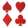 8 stuks Poker Kaarten Borduurpatches Rode Hart Patches Schoppen Poker DIY Strijkbare Patches Handgemaakte Kleding Stickers