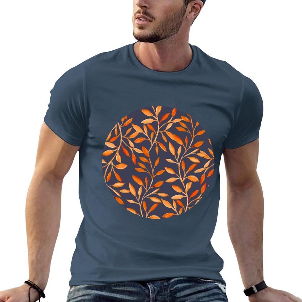Autumn Pattern Tshirt Modern Style Print Tshirt