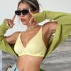Ultra-Thin Lace Lingerie Bra: Full Coverage, Side Support, Adjustable, Transparent Mesh