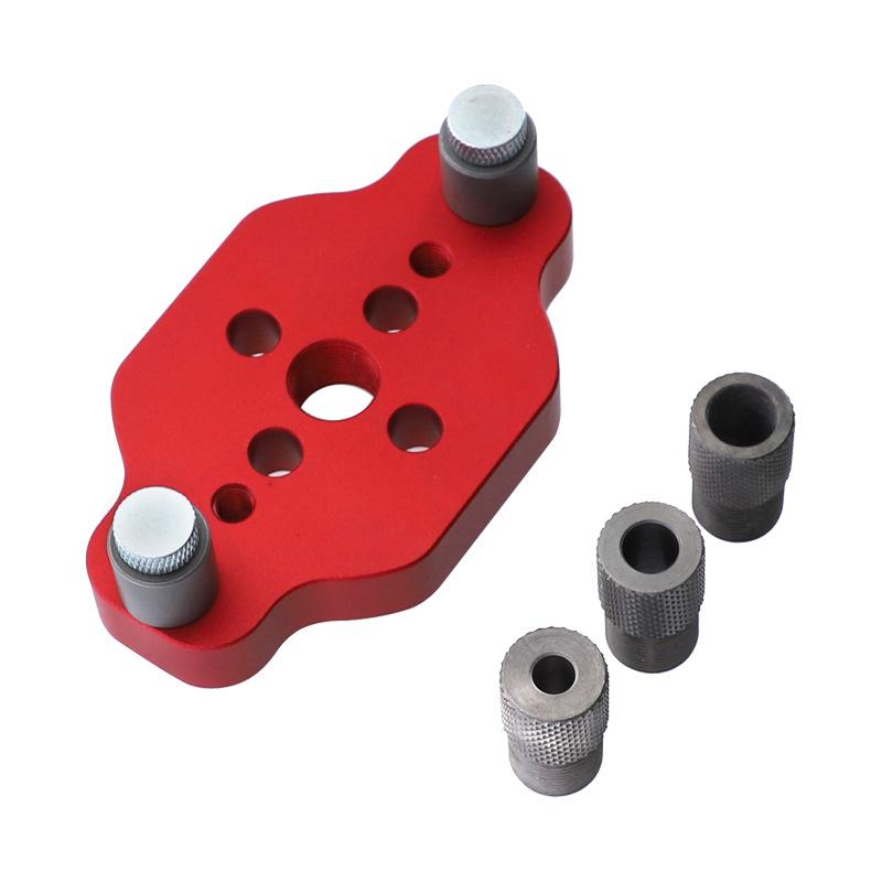 Doweling Jig 6/8/10mm Self centering Drill Guide 67mm Wood Panel Puncher Positioning Vertical Pocket Hole Jig for Woodworking