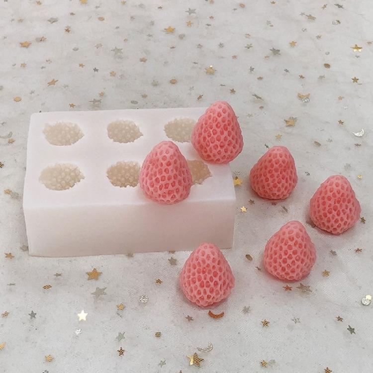 DIY Strawberry Silicone Molds Strawberry Shape Candle Molds Silicone Material