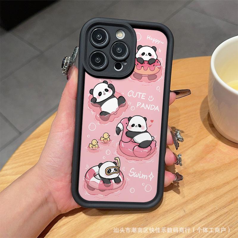 Cute Panda iPhone Case Apple 11/12/13/14Pro/15/16ProMax Case