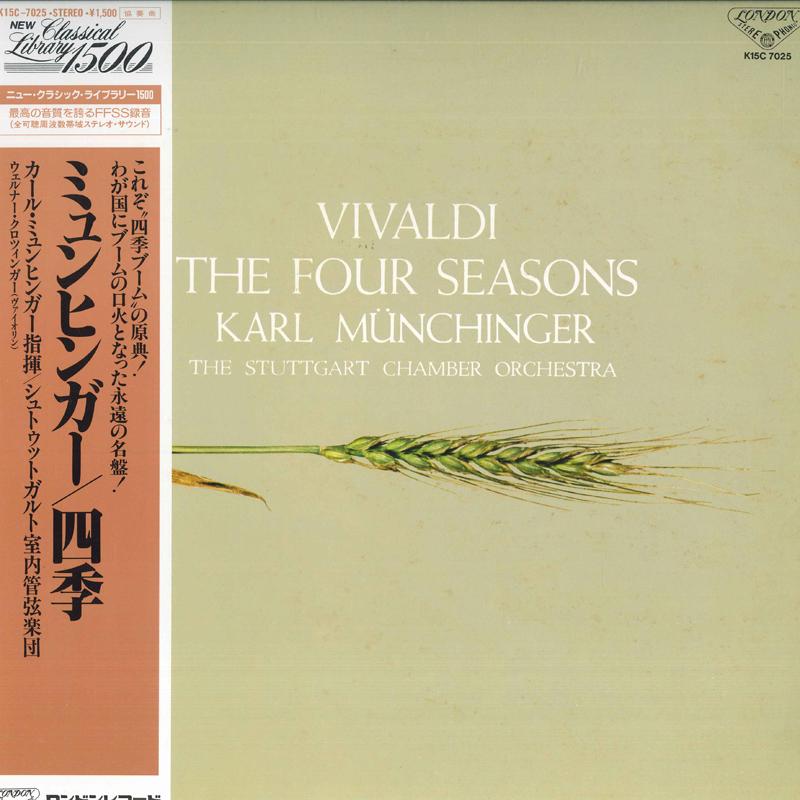 

LP Record KARL MUNCHINGER, STUTTGART CHAMBER - Vivaldi: Four Seasons K15C7025 LONDON 1985 Japan Obi Classical Used