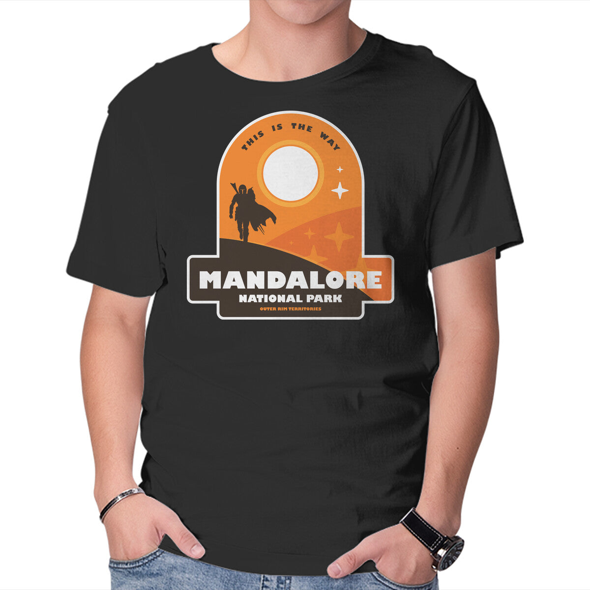 Unisex Crew Neck T-Shirt Mandalore National Park Graphic Short Sleeve Casual Tee XXL