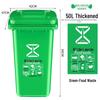 Lijiu Hong Outdoor Commercial Waste Sorting Bin with Lid
