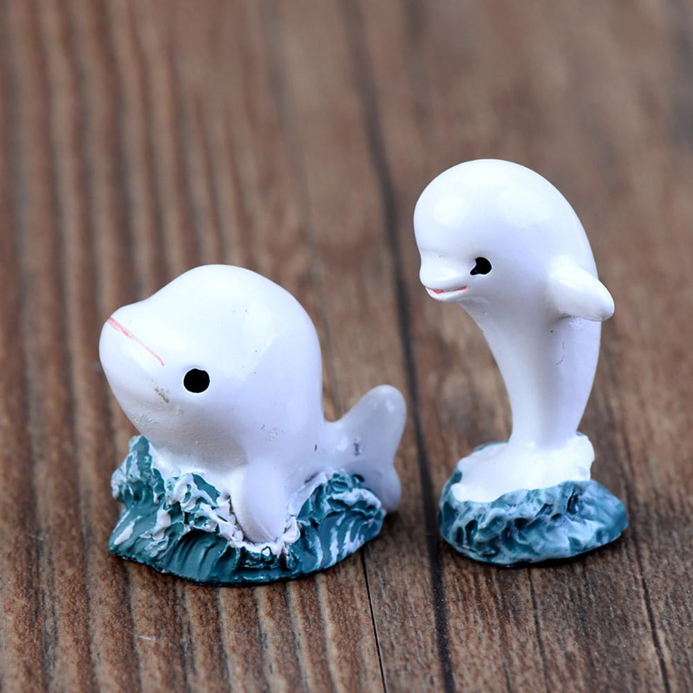 Artificial Dolphin Ornament Resin Crafts Aquarium Micro Landscape Layout Prop Home Decoration Accessories