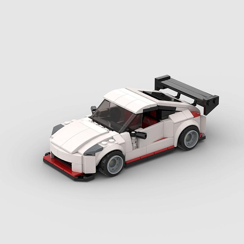 350Z MOC Speed Car Super Race Vehicle Technical Model Building Block Racing Rally Sport Brick kid Toy Christmas Gift City