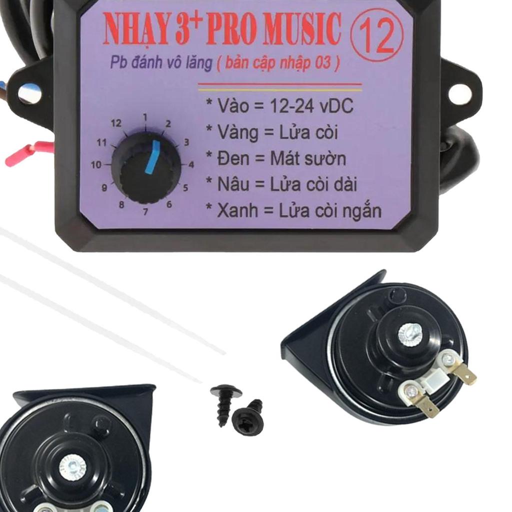 Generic 12V Car Truck Air Horn Controller Set Adjustable Knob Automobiles Accessory Lightweight Universal for Boat Marine