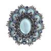 Court Style Exquisite Luxury Christmas Brooch Alloy Oval French Niche High-End Design Pin Clothes Accessories