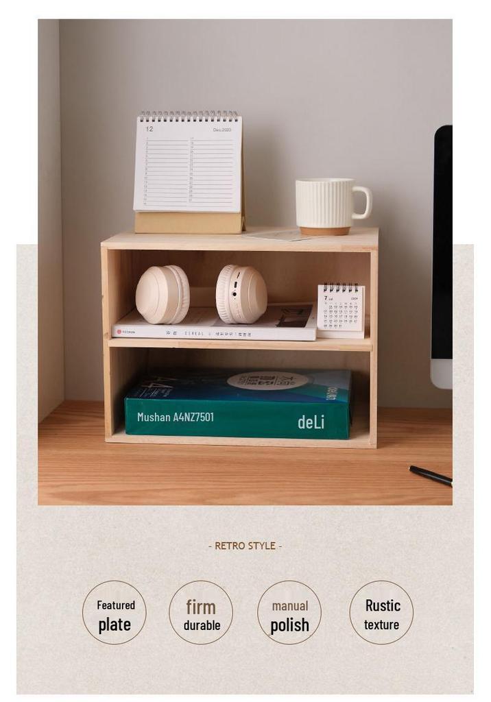 Mehrschichtiges Desktop-Bücherregal zur Aufbewahrung für Zuhause, Schlafzimmer oder Studenten