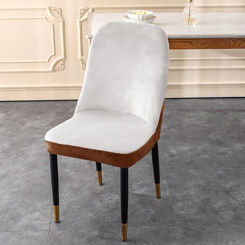 Thickened Chair Cover Elastic Arc Shape Dirt-resistant Dining Chair Cover Prevent Cat Scratches Easy To Remove and Wash Without Deformation.