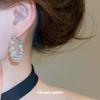 Silver Needle Zircon Crystal Round Earrings Personalized Fashion Exquisite Earrings Light Luxury High Sense Earrings Design Sense Niche