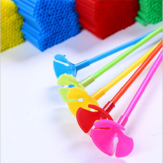 Latex Balloon Holder Sticks - Round, Colored, White, Transparent, 27/30/40CM for Advertising