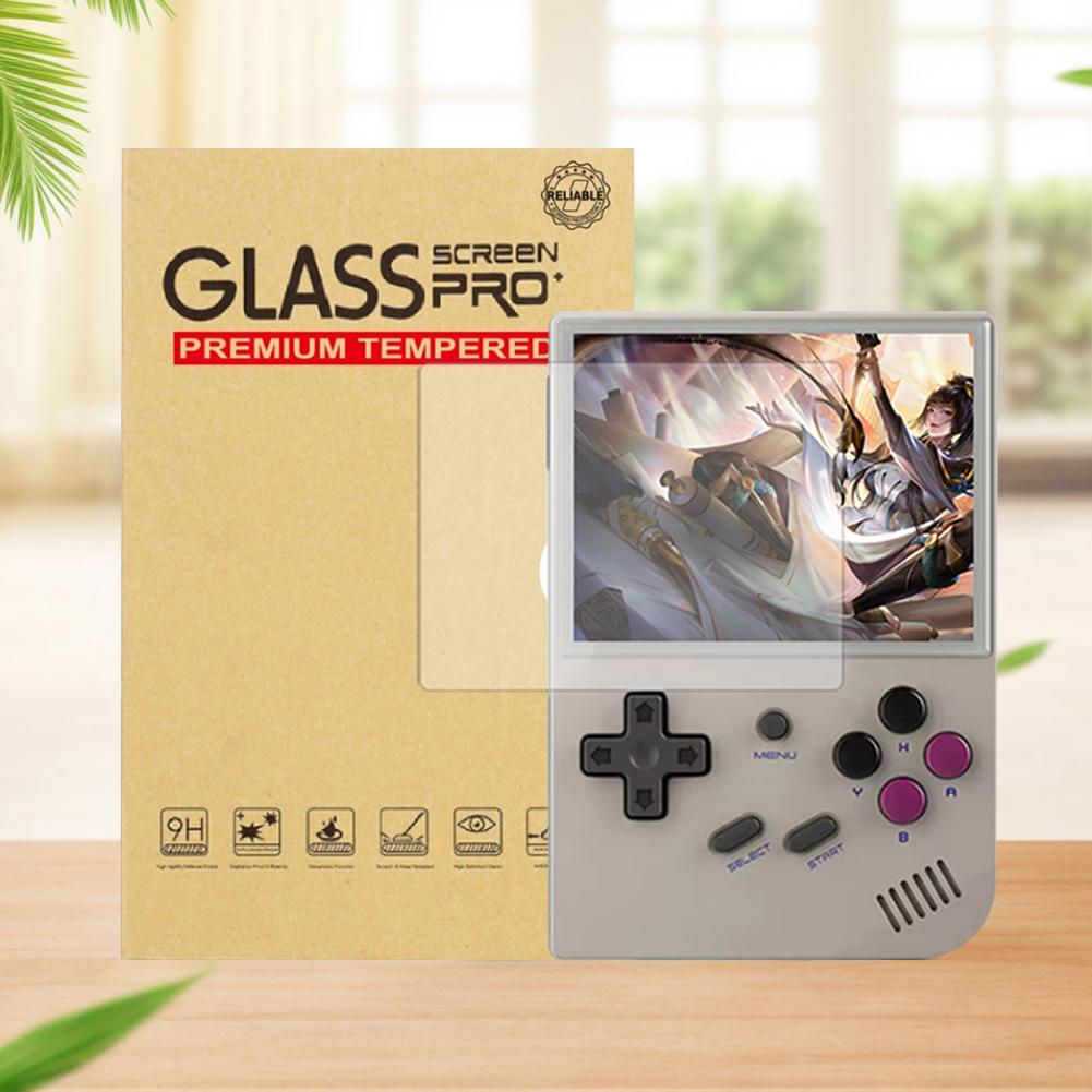 Tempered Glass Screen Protector 9H HD Tempered Glass Film Screen Tempered Film for Anbernic RG35XX/RG35XX Plus Game Accessories