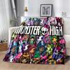 3D Monster High Anime Cartoon Blanket,Soft Throw Blanket for Home Bedroom Bed Sofa Picnic Travel Office Rest Cover Blanket Kids