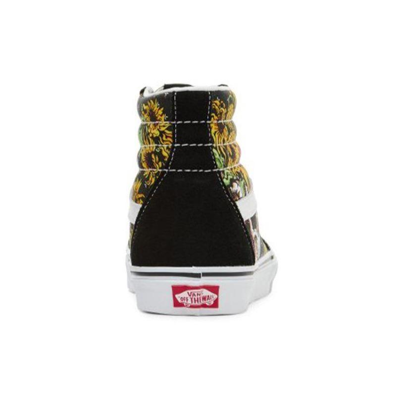 Vans SK8 Unisex High Top Skate Shoes Black Yellow Comfortable Versatile VN0A5HXV640
