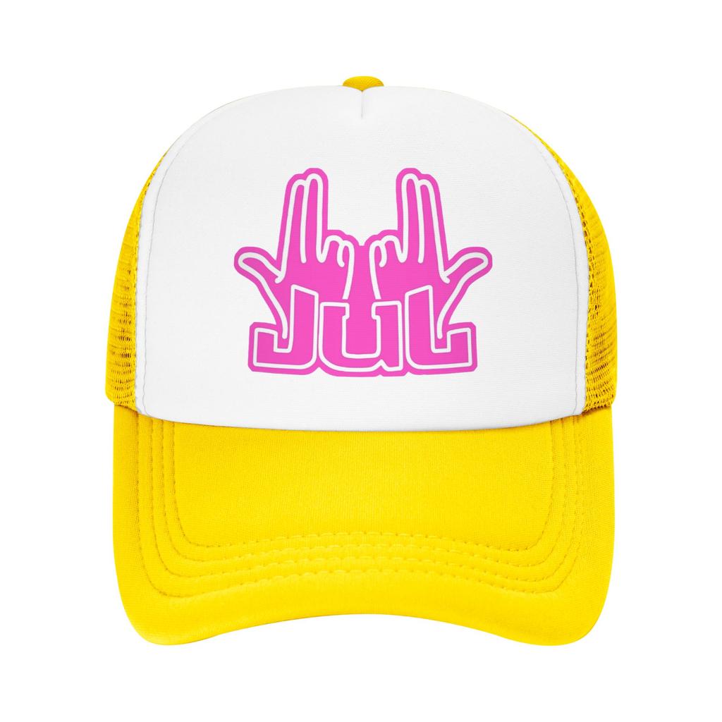 Rapper Singer Jul Sign Mesh Baseball Cap Adult Fashion Sun Hats Hat Breathable Summer Trucker Hats
